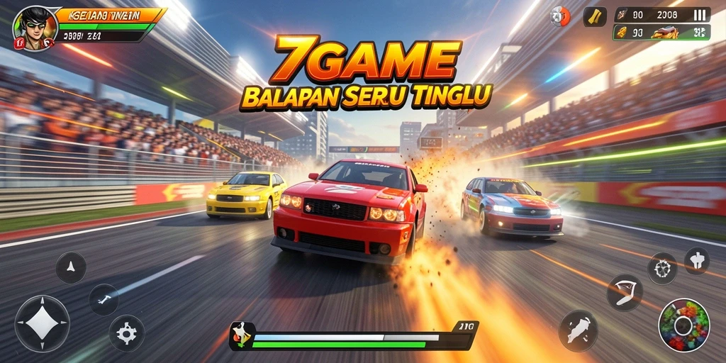 Gameplay Racing yang mendebarkan di 7GAME.