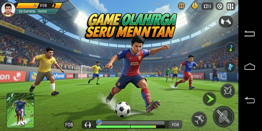 Screenshot gameplay F08 menampilkan aksi seru dalam olahraga.