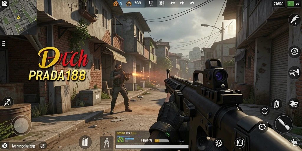 Tampilan aksi menegangkan dalam gameplay PRADA188 yang seru.