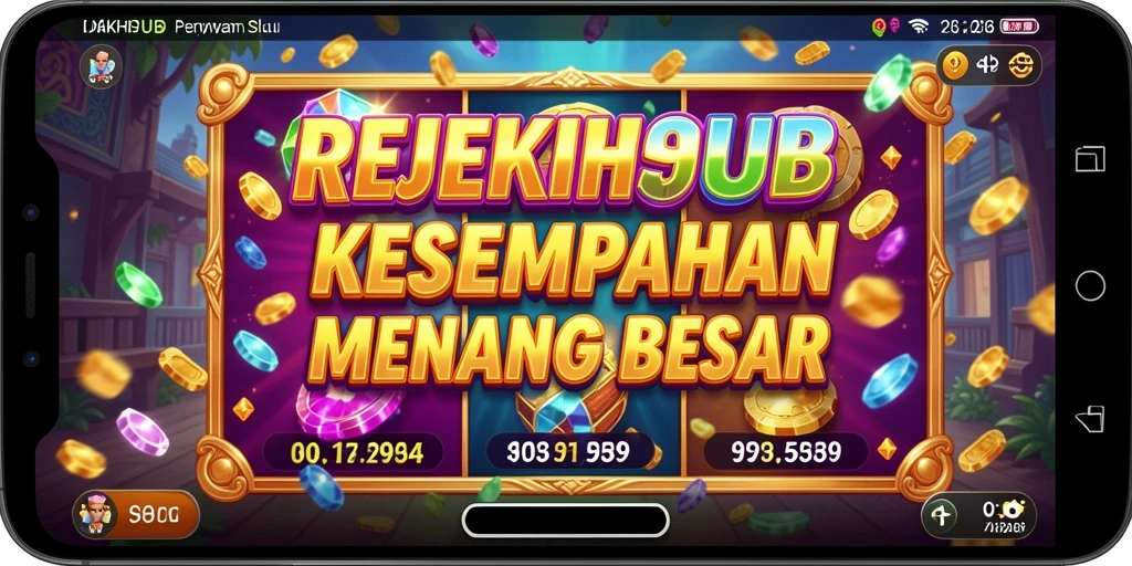 Tampilan gameplay menegangkan dalam REJEKIHUB yang penuh warna.