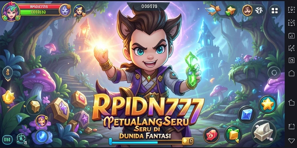 Tampilan screenshot gameplay RPIDN777 menunjukkan petualangan yang mendebarkan dan karakter yang kaya warna.