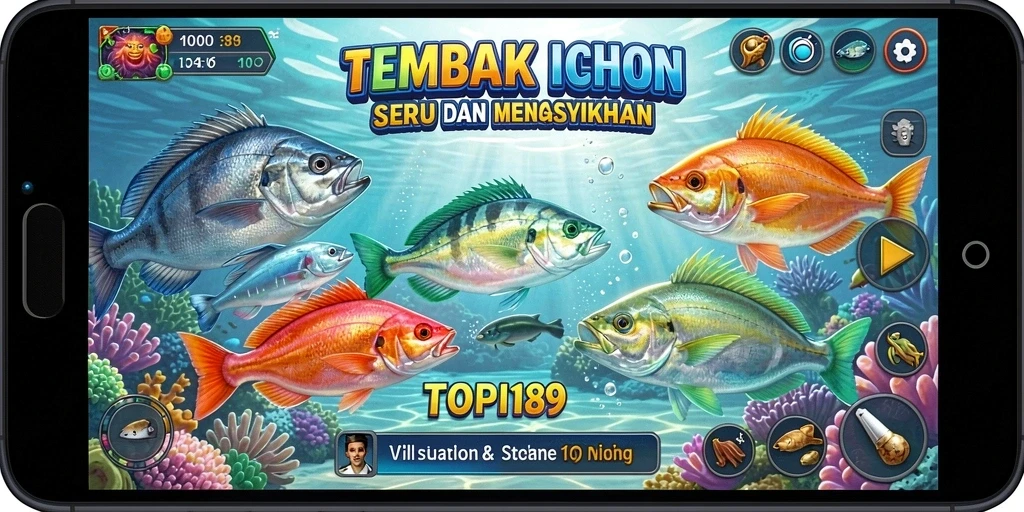 Tangkapan layar gameplay Tembak Ikan yang menarik dan seru.