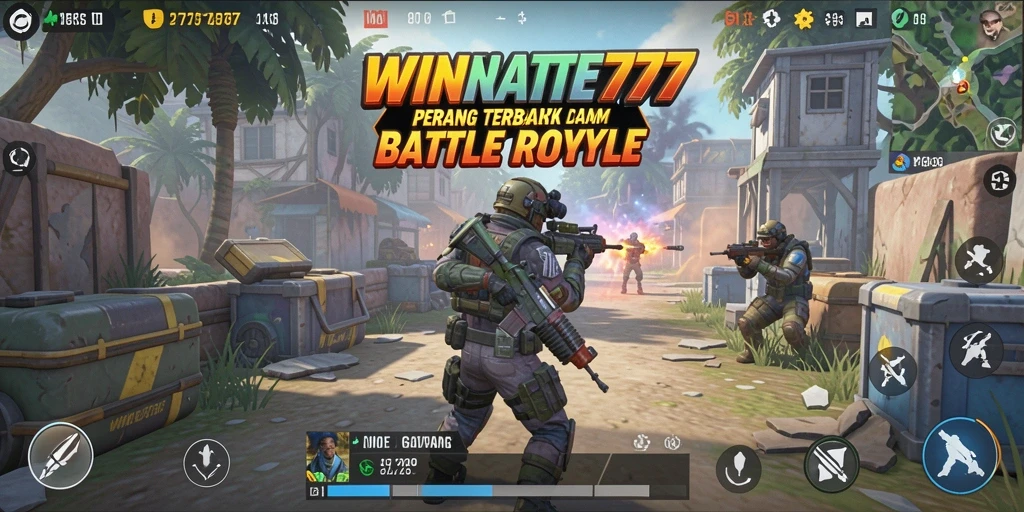 Gameplay menegangkan WINRATE777 dalam aksi Battle Royale.