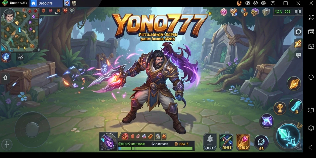 Screenshot gameplay YONO777 yang menunjukkan pertarungan seru.